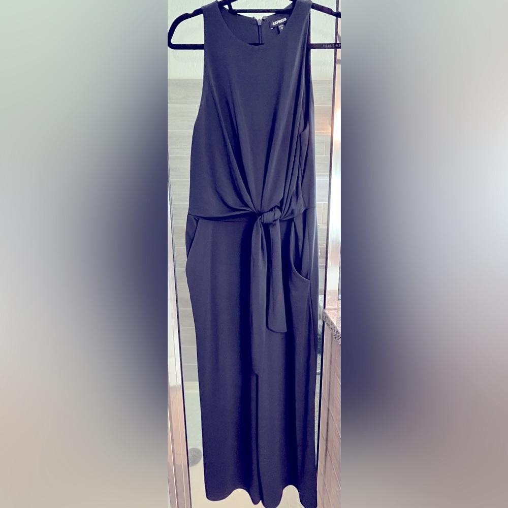 Express Navy Blue Jumpsuit/Romper. Size Large